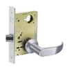 8213-LNP-26 Sargent 8200 Series Communication or Exit Mortise Lock with LNP Lever Trim in Bright Chrome