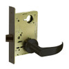 8213-LNP-10B Sargent 8200 Series Communication or Exit Mortise Lock with LNP Lever Trim in Oxidized Dull Bronze