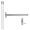 CD24-V-L-NL-Dane-US32D-4-RHR Falcon Exit Device in Satin Stainless Steel