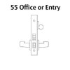 8255-LNB-26 Sargent 8200 Series Office or Entry Mortise Lock with LNB Lever Trim in Bright Chrome