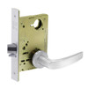 8213-LNB-26 Sargent 8200 Series Communication or Exit Mortise Lock with LNB Lever Trim in Bright Chrome