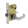 LC-8241-LNL-26D Sargent 8200 Series Classroom Security Mortise Lock with LNL Lever Trim Less Cylinder in Satin Chrome