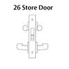 LC-8226-LNP-10 Sargent 8200 Series Store Door Mortise Lock with LNP Lever Trim Less Cylinder in Dull Bronze