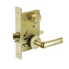 8217-LNE-04 Sargent 8200 Series Asylum or Institutional Mortise Lock with LNE Lever Trim in Satin Brass