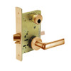 LC-8289-LNE-10 Sargent 8200 Series Holdback Mortise Lock with LNE Lever Trim Less Cylinder in Dull Bronze
