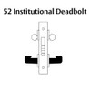 LC-8252-LNE-03 Sargent 8200 Series Institutional Mortise Lock with LNE Lever Trim Less Cylinder in Bright Brass