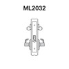 ML2032-RWA-618 Corbin Russwin ML2000 Series Mortise Institution Locksets with Regis Lever in Bright Nickel
