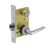 8243-LNF-26D Sargent 8200 Series Apartment Corridor Mortise Lock with LNF Lever Trim and Deadbolt in Satin Chrome