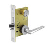 8251-LNF-26 Sargent 8200 Series Storeroom Deadbolt Mortise Lock with LNF Lever Trim and Deadbolt in Bright Chrome