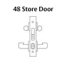 8248-LNF-10 Sargent 8200 Series Store Door Mortise Lock with LNF Lever Trim in Dull Bronze