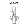 ML2059-RWA-606 Corbin Russwin ML2000 Series Mortise Security Storeroom Locksets with Regis Lever and Deadbolt in Satin Brass