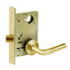 8215-LNW-03 Sargent 8200 Series Passage or Closet Mortise Lock with LNW Lever Trim in Bright Brass