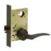 8213-LNA-10B-LH Sargent 8200 Series Communication or Exit Mortise Lock with LNA Lever Trim in Oxidized Dull Bronze