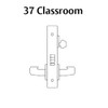 LC-8237-LNA-04-RH Sargent 8200 Series Classroom Mortise Lock with LNA Lever Trim Less Cylinder in Satin Brass