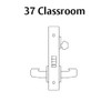 8237-LNJ-26 Sargent 8200 Series Classroom Mortise Lock with LNJ Lever Trim in Bright Chrome