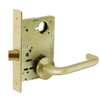 8215-LNJ-03 Sargent 8200 Series Passage or Closet Mortise Lock with LNJ Lever Trim in Bright Brass