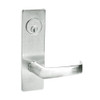 ML2067-NSM-618 Corbin Russwin ML2000 Series Mortise Apartment Locksets with Newport Lever and Deadbolt in Bright Nickel