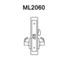 ML2060-DSA-618-LH Corbin Russwin ML2000 Series Mortise Privacy Locksets with Dirke Lever in Bright Nickel