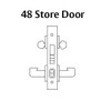 LC-8248-LNJ-32D Sargent 8200 Series Store Door Mortise Lock with LNJ Lever Trim Less Cylinder in Satin Stainless Steel