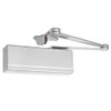 281-CPS-EN Sargent 281 Series Powerglide Cast Iron Door Closer with Heavy Duty Parallel Arm with Compression Stop in Aluminum Powder Coat
