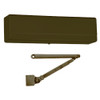 1431-H8-EB-LH Sargent 1431 Series Powerglide Door Closer with H8 - Mortise Foot Hold Open Arm in Bronze Powder Coat