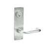 ML2068-LWN-618 Corbin Russwin ML2000 Series Mortise Privacy or Apartment Locksets with Lustra Lever in Bright Nickel