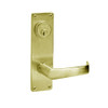 ML2059-NSN-605 Corbin Russwin ML2000 Series Mortise Security Storeroom Locksets with Newport Lever and Deadbolt in Bright Brass