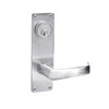 ML2059-NSN-625 Corbin Russwin ML2000 Series Mortise Security Storeroom Locksets with Newport Lever and Deadbolt in Bright Chrome