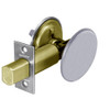 20-489-26 Sargent 480 Series Thumbturn Auxiliary Deadbolt Lock with Blank Plate in Bright Chrome