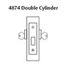 4874-10 Sargent 4870 Series Double Cylinder Mortise Deadlock in Satin Bronze