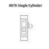 4876-32D Sargent 4870 Series Single Cylinder Mortise Deadlock in Satin Stainless Steel