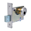 LC-4875-26 Sargent 4870 Series Single Cylinder Mortise Deadlock with Turn Lever Less Cylinder in Bright Chrome
