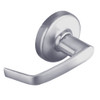 CL3150-NZD-626 Corbin CL3100 Series Vandal Resistant Half Dummy Cylindrical Locksets with Newport Lever in Satin Chrome Finish