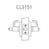 CL3151-NZD-606 Corbin CL3100 Series Vandal Resistant Entrance Cylindrical Locksets with Newport Lever in Satin Brass