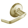 CL3155-NZD-606 Corbin CL3100 Series Vandal Resistant Classroom Cylindrical Locksets with Newport Lever in Satin Brass Finish