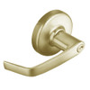 CL3157-NZD-606 Corbin CL3100 Series Vandal Resistant Storeroom Cylindrical Locksets with Newport Lever in Satin Brass Finish
