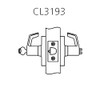 CL3193-NZD-626 Corbin CL3100 Series Vandal Resistant Service Station Cylindrical Locksets with Newport Lever in Satin Chrome