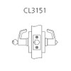 CL3151-NZD-613-CL6 Corbin CL3100 Series Vandal Resistant 6-Pin Less IC Core Entrance Cylindrical Locksets with Newport Lever in Oil Rubbed Bronze