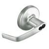CL3157-NZD-618-CL6 Corbin CL3100 Series Vandal Resistant 6-Pin Less IC Core Storeroom Cylindrical Locksets with Newport Lever in Bright Nickel Plated Finish