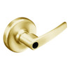 CL3157-AZD-605-LC Corbin CL3100 Series Vandal Resistant Less Cylinder Storeroom Cylindrical Locksets with Armstrong Lever in Bright Brass Finish