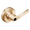 CL3157-AZD-612-LC Corbin CL3100 Series Vandal Resistant Less Cylinder Storeroom Cylindrical Locksets with Armstrong Lever in Satin Bronze Finish