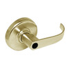 CL3157-PZD-606-LC Corbin CL3100 Series Vandal Resistant Less Cylinder Storeroom Cylindrical Locksets with Princeton Lever in Satin Brass Finish