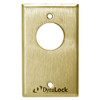 7022-US3-ATS DynaLock 7000 Series Keyswitches Momentary 1 Double Pole Double Throw with Anti-Tamper Switch in Bright Brass