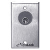 7022-US26-CYL DynaLock 7000 Series Keyswitches Momentary 1 Double Pole Double Throw with Mortise Cylinder in Bright Chrome