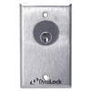 7024-US26-CYL DynaLock 7000 Series Keyswitches Momentary 2 Double Pole Double Throw with Mortise Cylinder in Bright Chrome