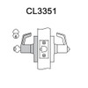 CL3351-AZD-605 Corbin CL3300 Series Extra Heavy Duty Entrance Cylindrical Locksets with Armstrong Lever in Bright Brass