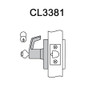 CL3381-AZD-618 Corbin CL3300 Series Extra Heavy Duty Keyed with Blank Plate Cylindrical Locksets with Armstrong Lever in Bright Nickel Plated