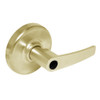 CL3381-AZD-606-LC Corbin CL3300 Series Less Cylinder Extra Heavy Duty Keyed with Blank Plate Cylindrical Locksets with Armstrong Lever in Satin Brass Finish