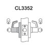 CL3352-AZD-606-LC Corbin CL3300 Series Less Cylinder Extra Heavy Duty Classroom Intruder Cylindrical Locksets with Armstrong Lever in Satin Brass