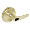 CL3351-AZD-606-CL6 Corbin CL3300 Series IC 6-Pin Less Core Extra Heavy Duty Entrance Cylindrical Locksets with Armstrong Lever in Satin Brass Finish